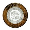 Image 1 : .999 Silver Ellis Island Casino & Brewery Las Vegas $10 Limited Edition Gaming Token