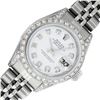 Image 2 : Rolex Ladies Stainless Steel White Diamond Datejust Wristwatch