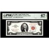 Image 1 : 1963 $2 Legal Tender Note Fr.1513 PMG Superb Gem Uncirculated 67EPQ