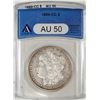 Image 1 : 1889-CC $1 Morgan Silver Dollar Coin ANACS AU50