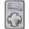 Image 1 : 1890-S $1 Morgan Silver Dollar Coin NGC MS62