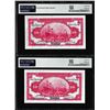 Image 2 : (2) Consec. 1914 China Bank of Communications 10 Yuan Notes PMG Ch. Uncirculated 64
