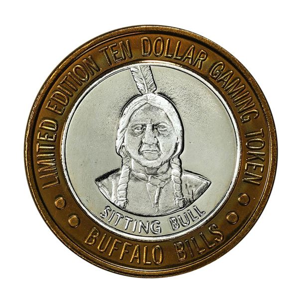 .999 Silver Buffalo Bills Resort & Casino Primm, NV $10 Limited Edition Gaming Token