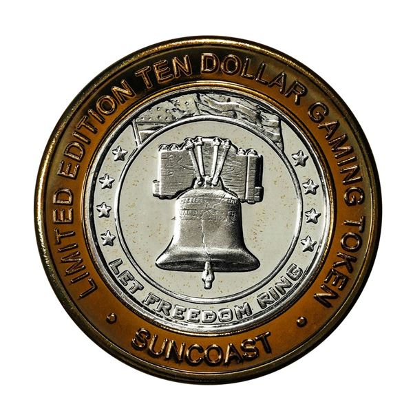 .999 Fine Silver Suncoast Las Vegas, Nevada $10 Limited Edition Gaming Token