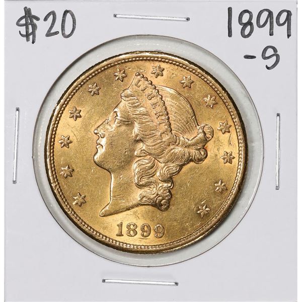 1899-S $20 Liberty Head Double Eagle Gold Coin