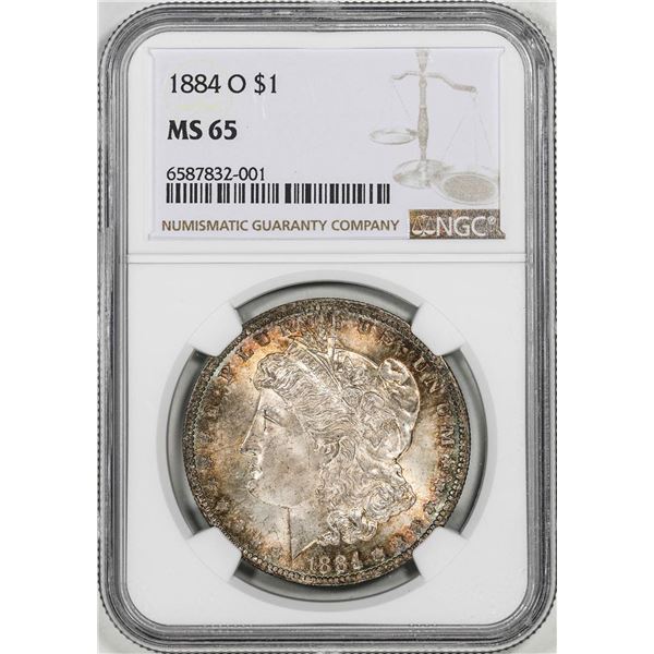 1884-O $1 Morgan Silver Dollar Coin NGC MS65