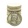 Image 1 : Roll of (20) Brilliant Uncirculated 1958-D Franklin Half Dollar Coins