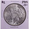 Image 1 : 1922-D $1 Peace Silver Dollar Coin