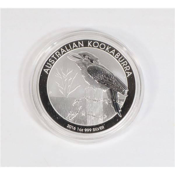 1-OZ 2016 AUSTRALIAN KOOKABURRA SILVER COIN