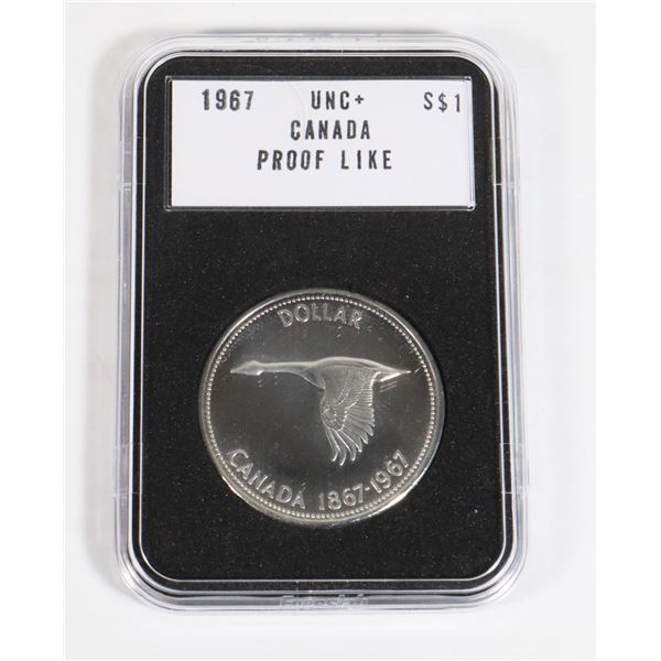 1967 CANADIAN SILVER DOLLAR COMES IN STACKABLE