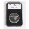 Image 1 : 1967 CANADIAN SILVER DOLLAR COMES IN STACKABLE