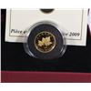 Image 2 : 2009 CANADIAN 1/25-OZ PURE GOLD (99.99%) RED MAPLE