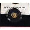 Image 3 : 2010 CANADIAN FINE GOLD (99.99%) CARIBOU COIN
