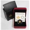Image 1 : 2019 CANADIAN 25CENT PURE GOLD (99.99%) 40TH
