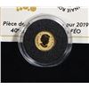 Image 3 : 2019 CANADIAN 25CENT PURE GOLD (99.99%) 40TH