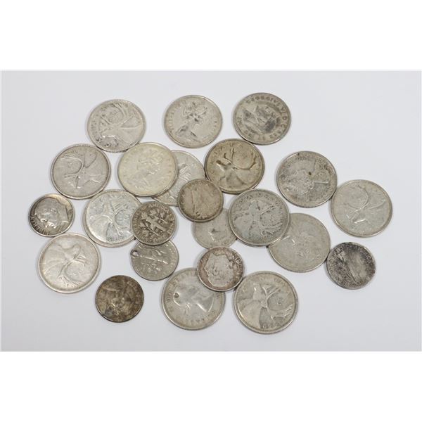 107 GRAMS ASSORTED 80% SILVER COINS