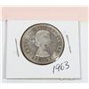 Image 2 : 1963 CANADIAN 50 CENT COIN (80% SILVER)