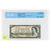 Image 1 : 1954 CANADIAN 20 DOLLAR BANK NOTE GRADED AU-55 BY