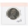 Image 2 : 1968 CANADIAN 50 CENT COIN (99.9% NICKLE)