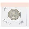 Image 2 : 1958 CANADIAN 25 CENT COIN (80% SILVER)