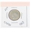 Image 2 : 1943 CANADIAN 25 CENT COIN (80% SILVER)