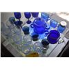 Image 2 : RETRO COUNTRY BLUE STEMWARE BY VILLEROY & BOCH, VINTAGE HAZEL ATLAS COBALT BLUE CREAM PITCHERS, VINT