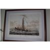 Image 2 : KOA FRAMED COLOR ENGRAVING, SAILING CANOE OF "OTAHAITEL"