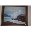 Image 2 : FRAMED OIL ON BOARD, SEASCAPE (21" X 17")