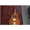 Image 1 : ANTIQUE HANDMADE KOA LAP GUITAR, CA. 1910 W/COFFIN CASE (DOES NOT INCLUDE STAND)