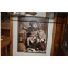 Image 2 : KOA WOOD PEDESTAL, FRAMED HAWAIIAN BABY PICTURE & WOODEN CLIP BOARD (3 PCS)