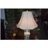 Image 2 : TABLE LAMPS W/FLORAL MOTIF (PAIR)