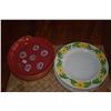Image 2 : PAINTED CERAMIC PLATES & BOWLS; SIGNED FERN (PIETSCH) 2003 (10 PCS)