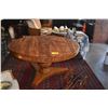Image 2 : VINTAGE KOA PEDESTAL TABLE (53"), CUSTOM MADE BY MASAHARU MIYAGUCHI (1925-2017)