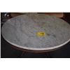 Image 2 : VICTORIAN OVAL MARBLE TOP TABLE (40" X 30" X 21")