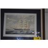 Image 2 : FRAMED ART PRINT, THE CLIPPER SHIP "COSMO"