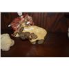 Image 2 : STONE BISON CARVING, STONE BUDDHA & JAPANESE DOLL (3 PCS)