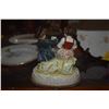 Image 8 : GERMAN PORCELAIN FIGURES, PLATES (1 MEISSEN) & ROUND BOX (4 PCS) (DOES NOT INCLUDE STAND)