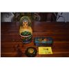 Image 1 : RUSSIAN LACQUERED BOXES (9 PCS)