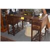 Image 1 : CHINESE HARDWOOD SCHOLAR'S DESK W/4 DRAWERS (3 SECTIONS)