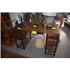 Image 2 : CHINESE HARDWOOD SCHOLAR'S DESK W/4 DRAWERS (3 SECTIONS)