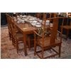 Image 1 : CHINESE ROSEWOOD TABLE W/2 LEAVES & 10 MING STYLE CHAIRS, ARTFIELD HONG KONG