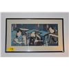Image 2 : FRAMED JAPANESE PRINT (34 1/2" X 20 3/4")