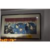 Image 1 : FRAMED JAPANESE PRINT (34 1/2" X 21 1/4")