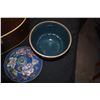 Image 8 : CHINESE TRAY, PORCELAIN SHARD BOXES (2) & CLOISONNE COVERED BOWL (5 PCS)