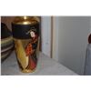Image 2 : COVERED SOUP TUREEN, ETCHED NAVOJO POTTERY VASE (SIGNED ERIKA SANS) & JAPANESE VASE (SIGNED) (3 PCS)