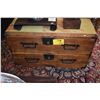 Image 1 : ANTIQUE KIRI WOOD 2 DRAWER TANSU (36 1/2" X 16 1/2" X 20 1/2")