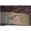 Image 2 : NEEDLEPOINT PIANO BENCH COVER & UNFRAMED NEEDLE POINT WALL HANGING (2 PCS)