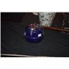 Image 2 : MIXED LOT: JAPANESE OTAGIRI VASE, VINTAGE BRONZE GOLDEN BEAR & SAILOR MADE COCONUT DIPPER & BLUE BOX