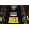 Image 1 : STERLING NUT TRAYS, TEA CADDY & JAPANESE CIGARETTE CASE (323 G) (4 PCS)