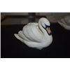 Image 2 : ROYAL COPENHAGEN UNDERGLAZED PORCELAIN FIGURINES OF MALE SWANS, ARTIST ALLAN THERKELSEN (2 PCS)